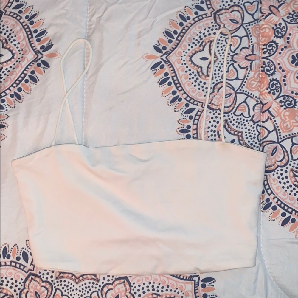 SHEIN off-white crop top